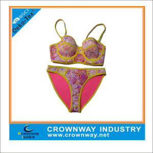 Custom Made Mature Women Neoprene Triangle Bikini