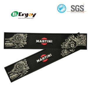 New Hot Customized Embossing Logo Soft PVC Bar Mat