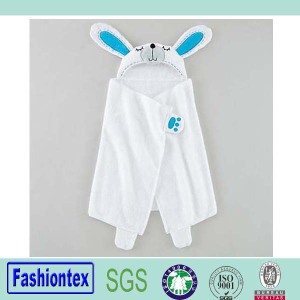 Soft Cotton Printed Cartoon Infant Bath Towel Baby Hooded Towel